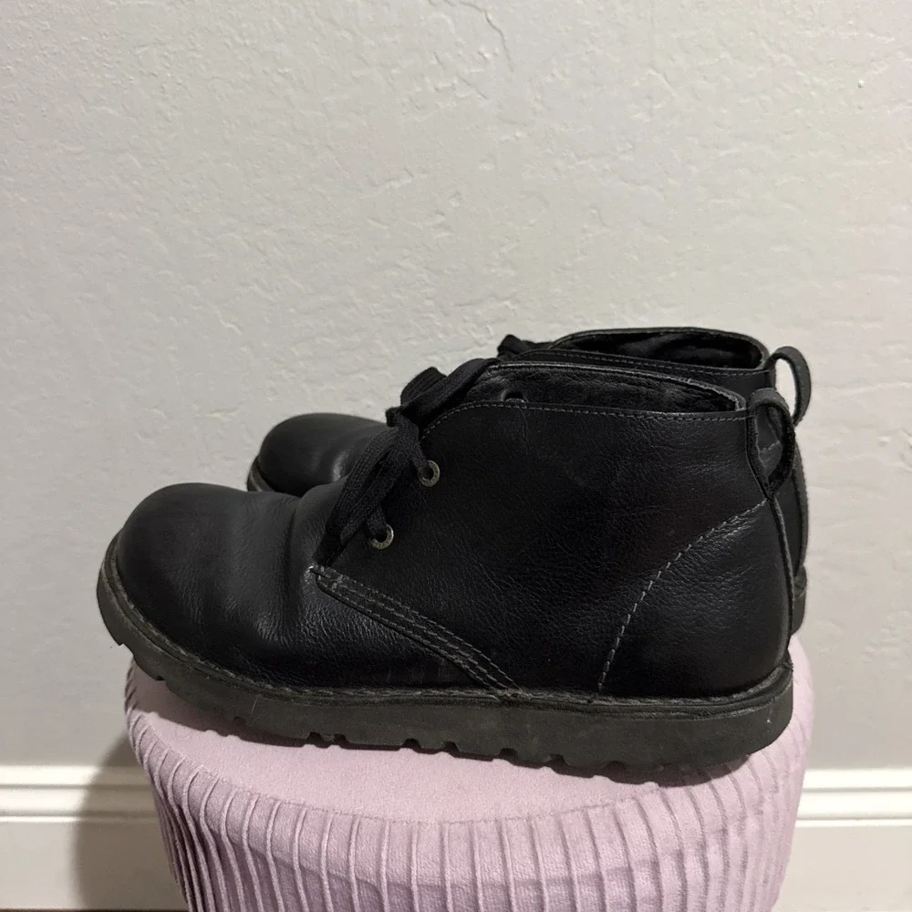 Birkenstock Ankle High Black Leather Men's Boots EU 43 US 10 Harris Chukka